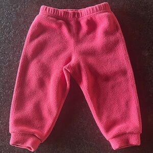 Patagonia Kids Pink Fleece Pants 12 months